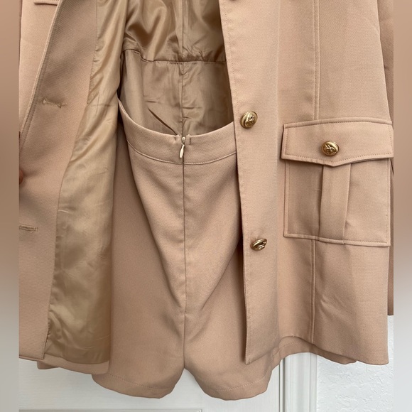 FashionNOVA Taking The Lead Blazer Romper Set | taupe beige | 3XL - Picture 2 of 16